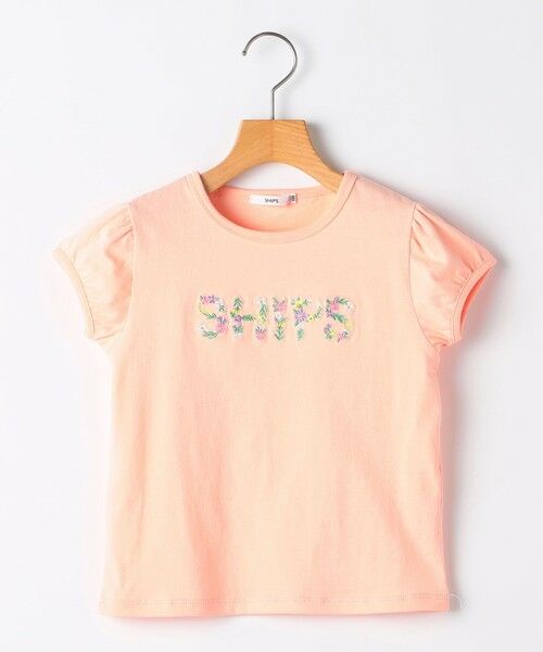 SHIPS / シップス Tシャツ | SHIPS KIDS:100〜130cm / ガーリー 刺繍 ロゴ Tシャツ | 詳細29