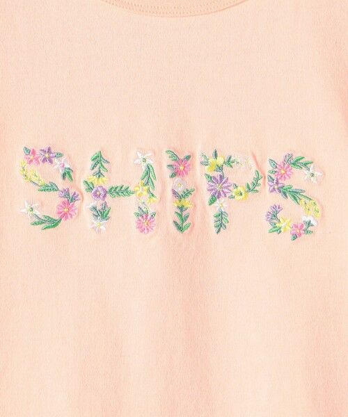 SHIPS / シップス Tシャツ | SHIPS KIDS:140〜150cm / ガーリー 刺繍 ロゴ Tシャツ | 詳細7