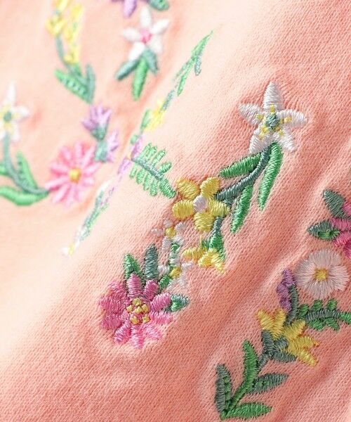 SHIPS / シップス Tシャツ | SHIPS KIDS:140〜150cm / ガーリー 刺繍 ロゴ Tシャツ | 詳細8