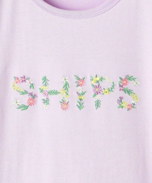 SHIPS / シップス Tシャツ | SHIPS KIDS:140〜150cm / ガーリー 刺繍 ロゴ Tシャツ | 詳細10