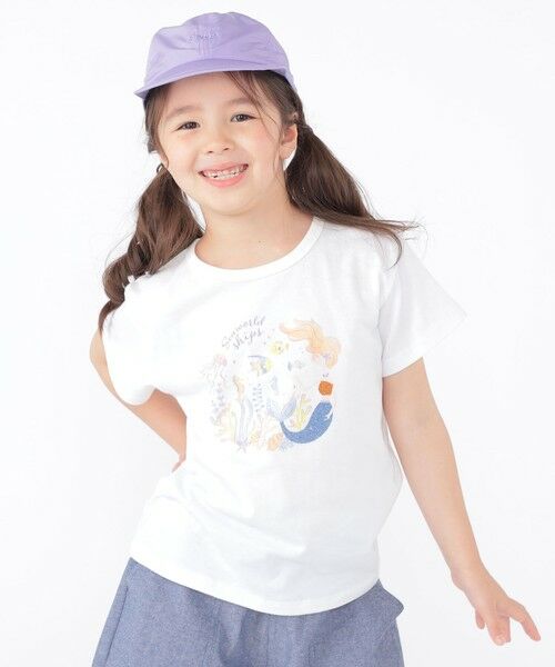 SHIPS / シップス Tシャツ | SHIPS KIDS:100〜130cm / サマー モチーフ 半袖 TEE(オフホワイト)