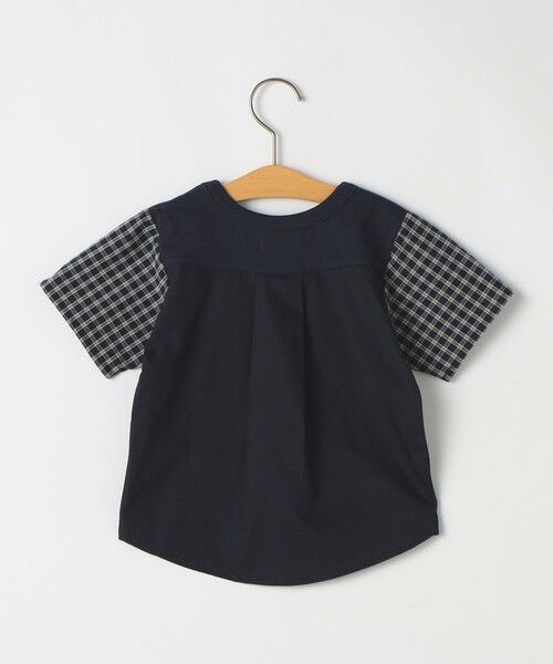 SHIPS / シップス Tシャツ | SHIPS KIDS:80〜90cm / チェック 切替 半袖 TEE | 詳細2