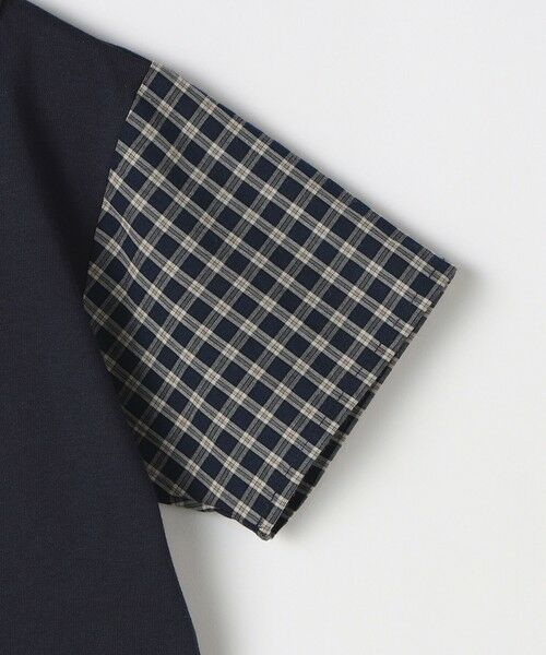 SHIPS / シップス Tシャツ | SHIPS KIDS:80〜90cm / チェック 切替 半袖 TEE | 詳細3