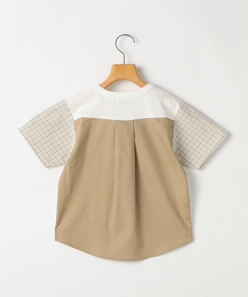 SHIPS / シップス Tシャツ | SHIPS KIDS:100〜130cm / チェック 切替 半袖 TEE | 詳細7
