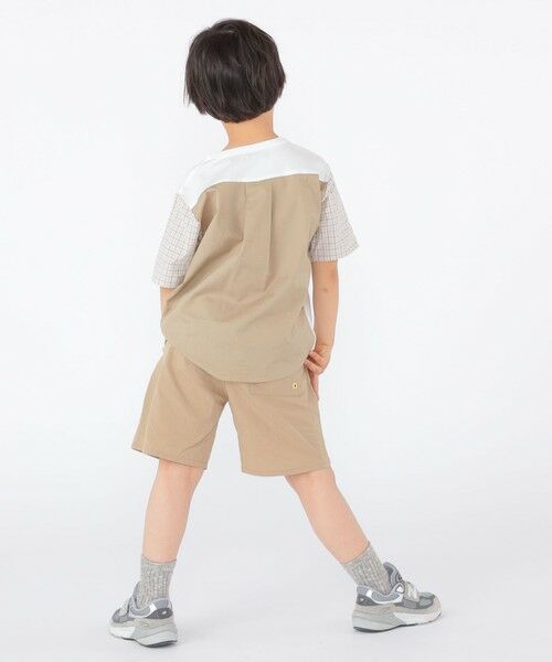 SHIPS / シップス Tシャツ | SHIPS KIDS:100〜130cm / チェック 切替 半袖 TEE | 詳細4