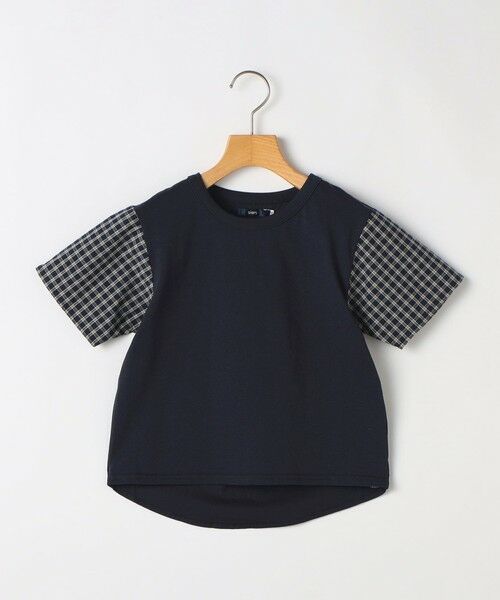 SHIPS / シップス Tシャツ | SHIPS KIDS:100〜130cm / チェック 切替 半袖 TEE | 詳細18