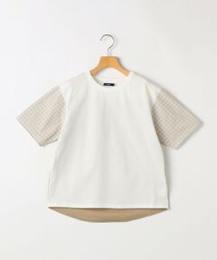 SHIPS / シップス Tシャツ | SHIPS KIDS:140〜160cm / チェック 切替 半袖 TEE