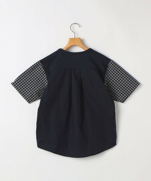 SHIPS / シップス Tシャツ | SHIPS KIDS:140〜160cm / チェック 切替 半袖 TEE | 詳細2