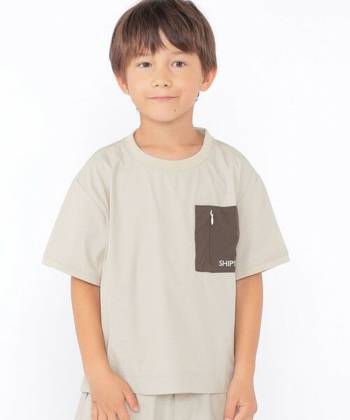 SHIPS / シップス Tシャツ | SHIPS KIDS:100〜130cm / 〈UVカット〉ドライ ポケット TEE | 詳細1