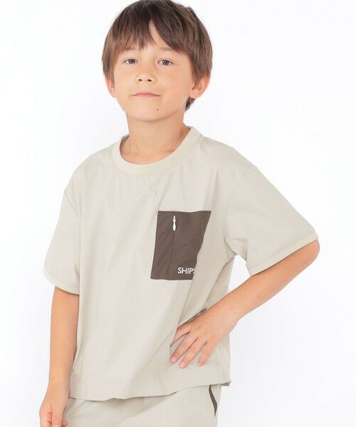 SHIPS / シップス Tシャツ | SHIPS KIDS:100〜130cm / 〈UVカット〉ドライ ポケット TEE | 詳細3