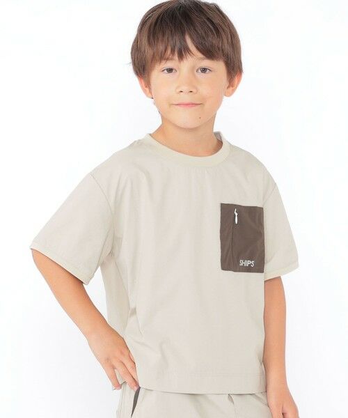 SHIPS / シップス Tシャツ | SHIPS KIDS:100〜130cm / 〈UVカット〉ドライ ポケット TEE | 詳細4