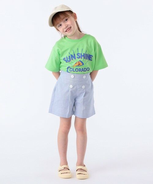 SHIPS / シップス Tシャツ | SHIPS KIDS:100〜130cm /〈接触冷感/吸水速乾〉ピザ モチーフ 半袖 TEE | 詳細20