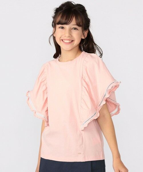 SHIPS / シップス Tシャツ | SHIPS KIDS:140〜150cm / はしご レース 半袖 TEE(ピンク)