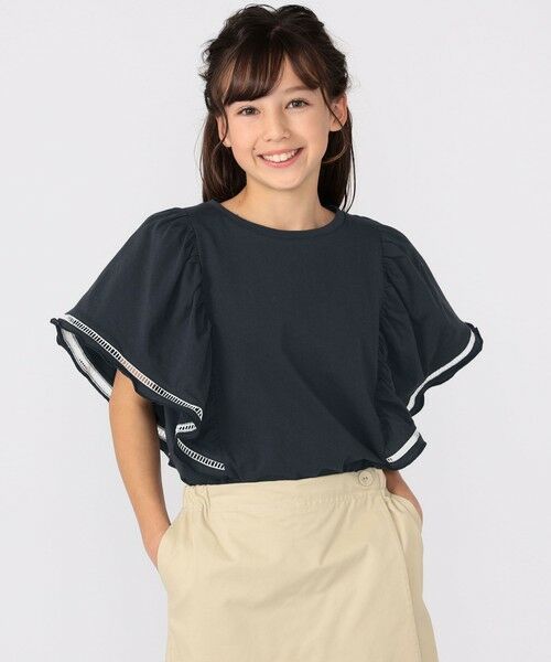 SHIPS / シップス Tシャツ | SHIPS KIDS:140〜150cm / はしご レース 半袖 TEE | 詳細7