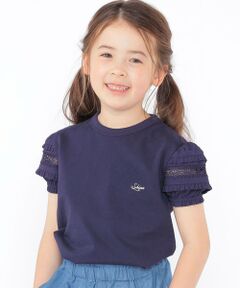 SHIPS / シップス Tシャツ | SHIPS KIDS:100〜130cm/袖レース デザイン Tシャツ