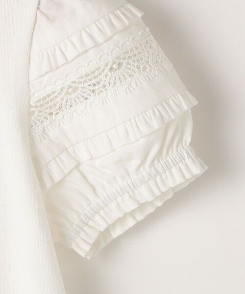 SHIPS / シップス Tシャツ | SHIPS KIDS:100〜130cm/袖レース デザイン Tシャツ | 詳細14