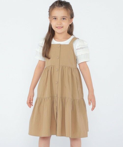 SHIPS / シップス Tシャツ | SHIPS KIDS:100〜130cm/袖レース デザイン Tシャツ | 詳細9