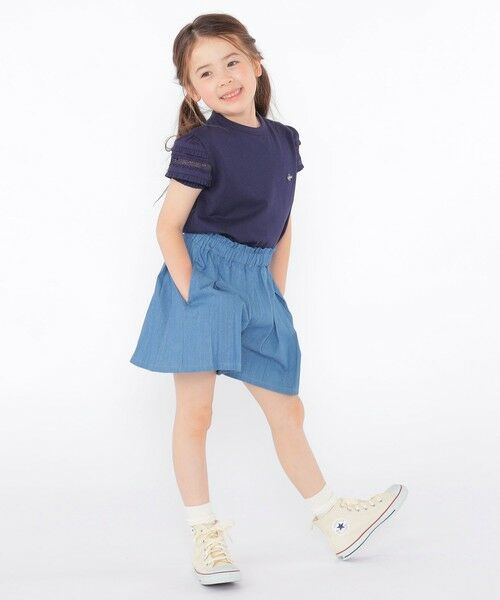 SHIPS / シップス Tシャツ | SHIPS KIDS:100〜130cm/袖レース デザイン Tシャツ | 詳細20