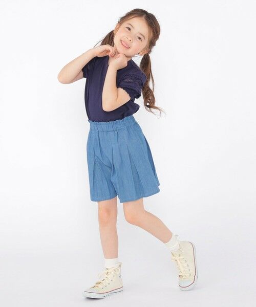 SHIPS / シップス Tシャツ | SHIPS KIDS:100〜130cm/袖レース デザイン Tシャツ | 詳細21