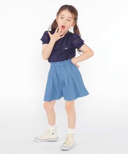 SHIPS / シップス Tシャツ | SHIPS KIDS:100〜130cm/袖レース デザイン Tシャツ | 詳細22