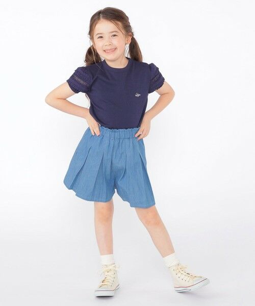 SHIPS / シップス Tシャツ | SHIPS KIDS:100〜130cm/袖レース デザイン Tシャツ | 詳細23