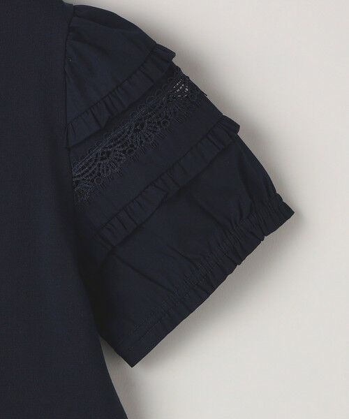 SHIPS / シップス Tシャツ | SHIPS KIDS:140〜150cm/袖レース デザイン Tシャツ | 詳細4