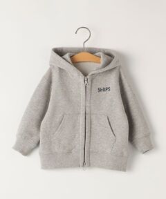 SHIPS KIDS:80〜90cm / ロゴ フード ジップ パーカ