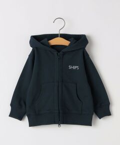 SHIPS / シップス カーディガン・ボレロ | SHIPS KIDS:80〜90cm / ロゴ フード ジップ パーカ