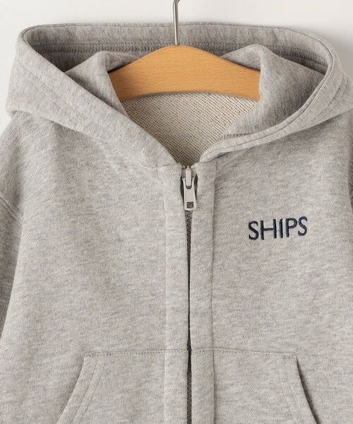 SHIPS / シップス カーディガン・ボレロ | SHIPS KIDS:80〜90cm / ロゴ フード ジップ パーカ | 詳細2