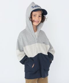 SHIPS / シップス カーディガン・ボレロ | SHIPS KIDS:100〜130cm / ロゴ フード ジップ パーカ