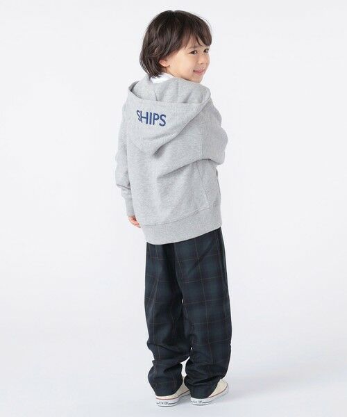 SHIPS / シップス カーディガン・ボレロ | SHIPS KIDS:100〜130cm / ロゴ フード ジップ パーカ | 詳細10