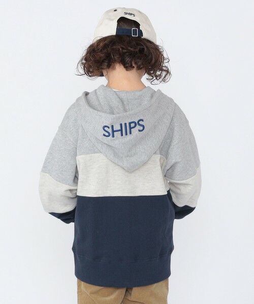 SHIPS / シップス カーディガン・ボレロ | SHIPS KIDS:100〜130cm / ロゴ フード ジップ パーカ | 詳細16