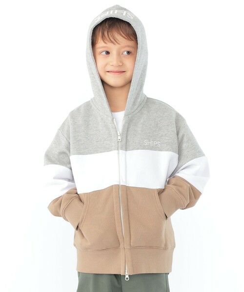SHIPS / シップス カーディガン・ボレロ | SHIPS KIDS:100〜130cm / ロゴ フード ジップ パーカ | 詳細20