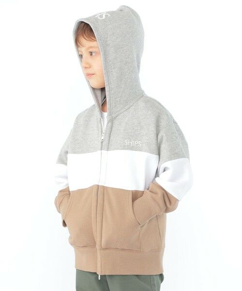 SHIPS / シップス カーディガン・ボレロ | SHIPS KIDS:100〜130cm / ロゴ フード ジップ パーカ | 詳細21