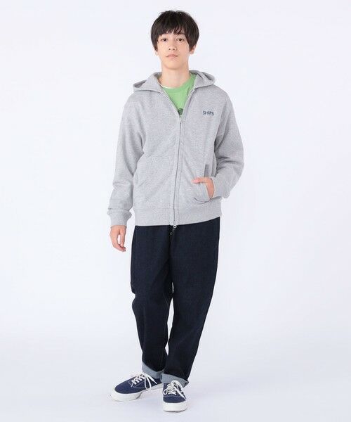 SHIPS / シップス カーディガン・ボレロ | SHIPS KIDS:140〜160cm / ロゴ フード ジップ パーカ | 詳細5