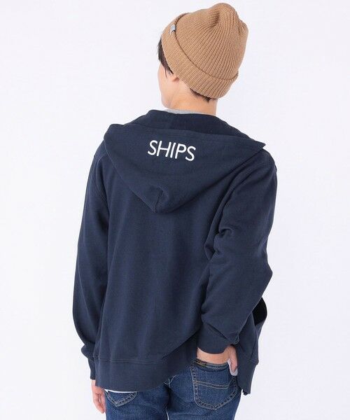 SHIPS / シップス カーディガン・ボレロ | SHIPS KIDS:140〜160cm / ロゴ フード ジップ パーカ | 詳細15