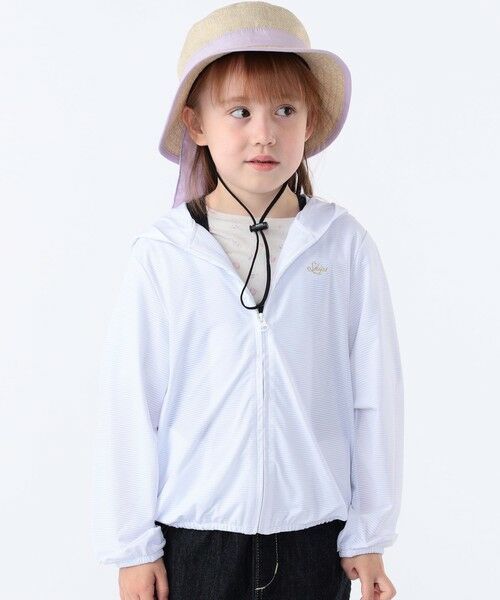 SHIPS / シップス カーディガン・ボレロ | SHIPS KIDS:100〜130cm /〈接触冷感/UVカット〉サンシェード フーディー | 詳細1