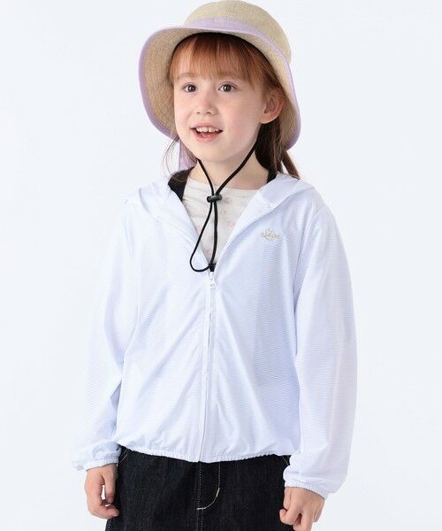 SHIPS / シップス カーディガン・ボレロ | SHIPS KIDS:100〜130cm /〈接触冷感/UVカット〉サンシェード フーディー(ホワイト)