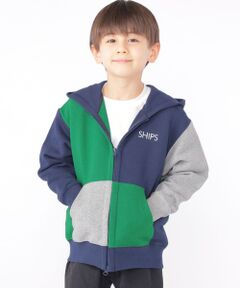 SHIPS / シップス カーディガン・ボレロ | SHIPS KIDS:100〜130cm / ロゴ フード ジップ パーカー
