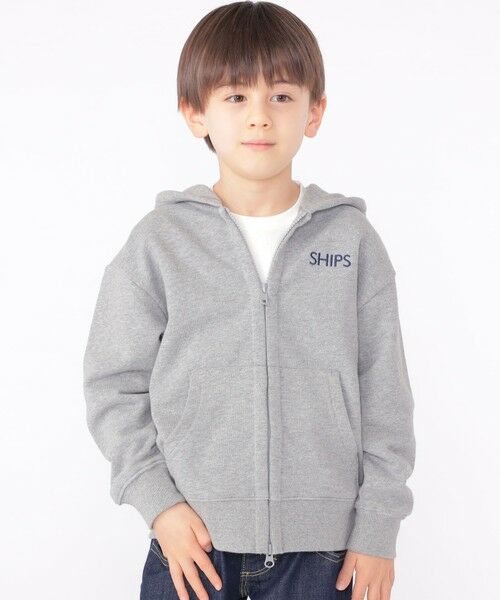 SHIPS / シップス カーディガン・ボレロ | SHIPS KIDS:100〜130cm / ロゴ フード ジップ パーカー | 詳細2