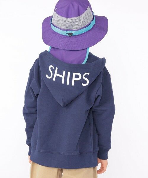SHIPS / シップス カーディガン・ボレロ | SHIPS KIDS:100〜130cm / ロゴ フード ジップ パーカー | 詳細11