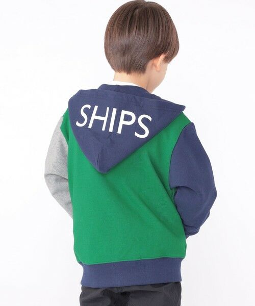 SHIPS / シップス カーディガン・ボレロ | SHIPS KIDS:100〜130cm / ロゴ フード ジップ パーカー | 詳細20