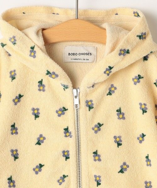 SHIPS / シップス カーディガン・ボレロ | BOBO CHOSES:80〜90cm / PANSY FLOWER ZIP SWEATSHIRT | 詳細2