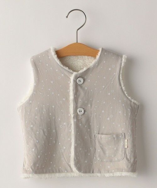 SHIPS / シップス ベスト | SHIPS KIDS:80〜90cm / フェイクファー リバーシブル ベスト | 詳細2