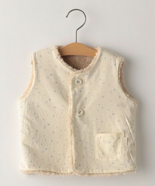 SHIPS / シップス ベスト | SHIPS KIDS:80〜90cm / フェイクファー リバーシブル ベスト | 詳細11