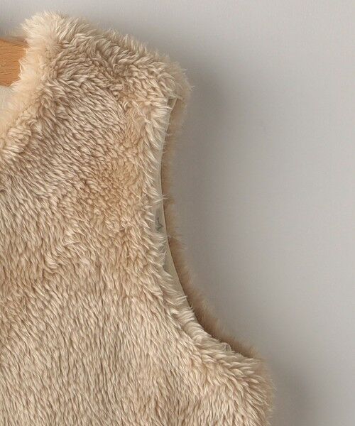 SHIPS / シップス ベスト | SHIPS KIDS:80〜90cm / フェイクファー リバーシブル ベスト | 詳細5