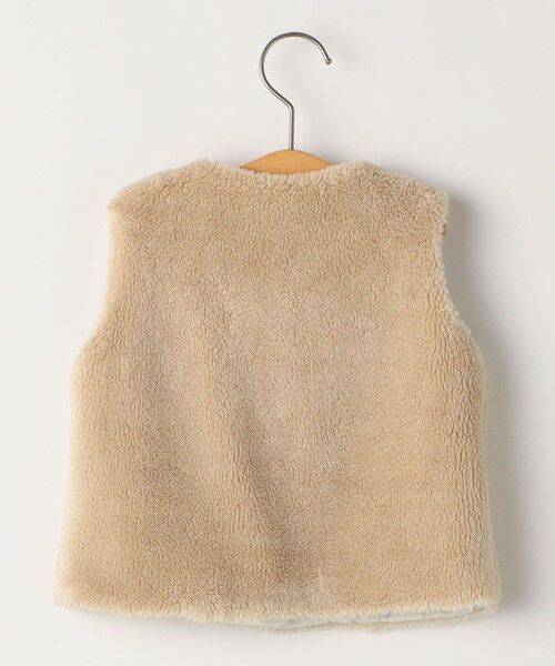 SHIPS / シップス ベスト | SHIPS KIDS:80〜90cm / ベビー フェイクファー リバーシブル ベスト | 詳細3