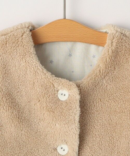 SHIPS / シップス ベスト | SHIPS KIDS:80〜90cm / ベビー フェイクファー リバーシブル ベスト | 詳細6