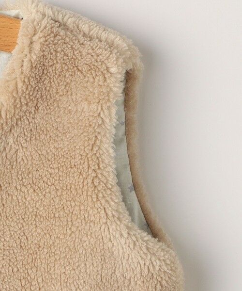 SHIPS / シップス ベスト | SHIPS KIDS:80〜90cm / ベビー フェイクファー リバーシブル ベスト | 詳細7