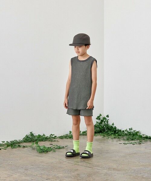 SHIPS / シップス タンクトップ | MOUN TEN.:95〜140cm / バイカラー ワッフル タンクトップ | 詳細18